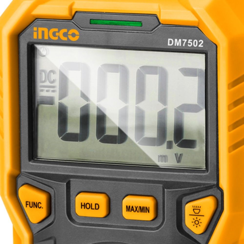 MULTÍMETRO DIGITAL TRUE-RMS INGCO 6000 CONTAGENS - COD. DM7502