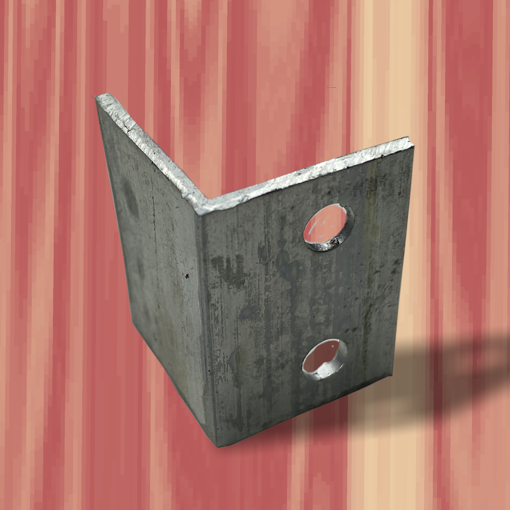 Presilha para fixação de placa de ACM - 19x25mm Com 2 furos. Pacote com 1000 un - Ril Fix