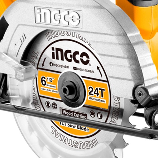 SERRA CIRCULAR INGCO 6.1/2” À BATERIA ÍON-LÍTIO 20V - COD. CSLI1651