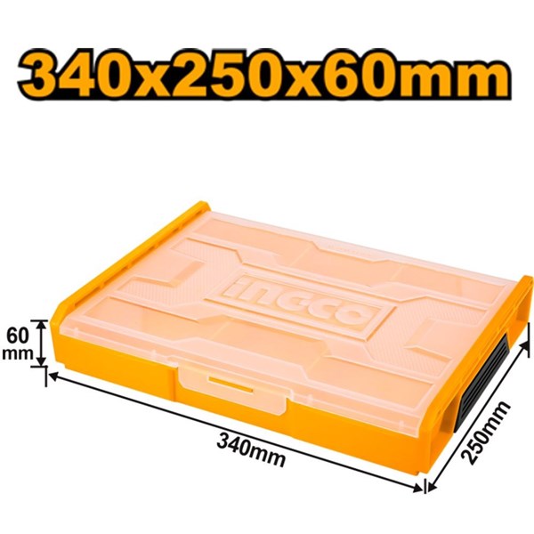 CAIXA PLÁSTICA PARA FERRAMENTAS INGCO COM REPARTIÇÃO - COD. HKTV01