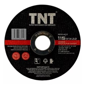 Disco De Corte Fino Aço Inox E Ferro 115x1,0x22 - 1 UN - Cod. Z-08302A