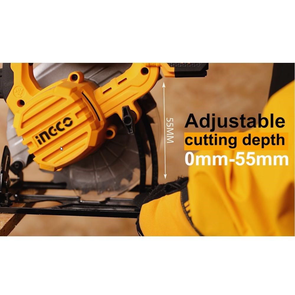 SERRA CIRCULAR INGCO 6.1/2” À BATERIA ÍON-LÍTIO 20V - COD. CSLI1651