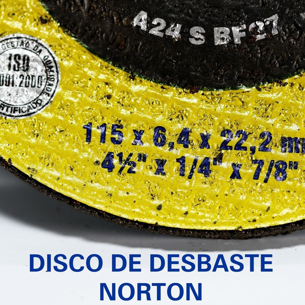 Disco De Desbaste 4. 1/2 X 1/4 X 7/8 Bda-640 - Norton