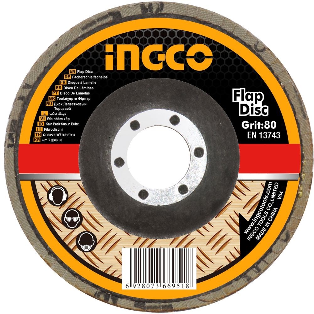DISCO FLAP INGCO 4.1/2" (115MM) GRÃO 60 - COD. FD1152