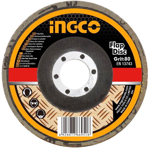 DISCO FLAP INGCO 4.1/2" (115MM) GRÃO 60 - COD. FD1152