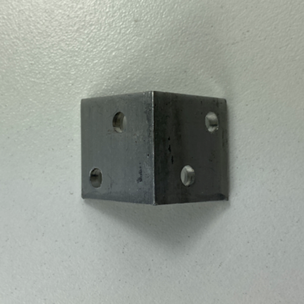 Presilha para estrutura de perfil de alumínio 25x25mm. Com 4 furos. Pc com 100 un - Ril Fix