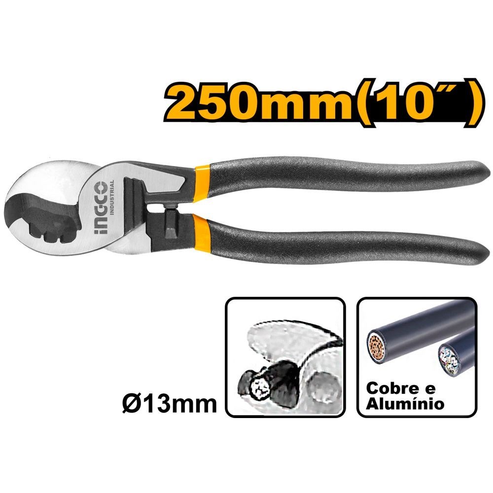 ALICATE CORTA CABO INGCO 10 POL - COD. HHCCB0210