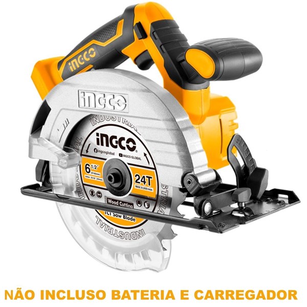 SERRA CIRCULAR INGCO 6.1/2” À BATERIA ÍON-LÍTIO 20V - COD. CSLI1651
