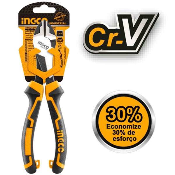 ALICATE DE CORTE DIAGONAL DE ALTA PERFORMANCE INGCO 7” (SERVIÇO PESADO) - COD. HHHDCP28180