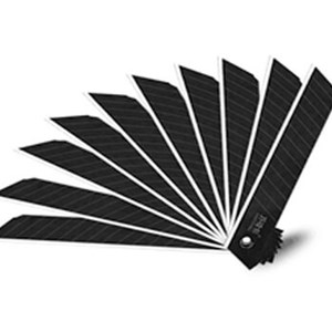 Lamina de Estilete – Aço Especial Preto - 18mm/0.6 - Kit 10 Peças