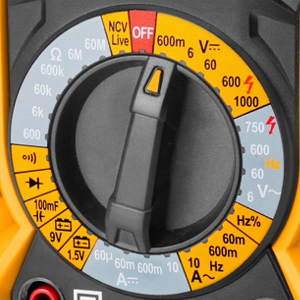 MULTÍMETRO DIGITAL TRUE-RMS INGCO 6000 CONTAGENS - COD. DM7502