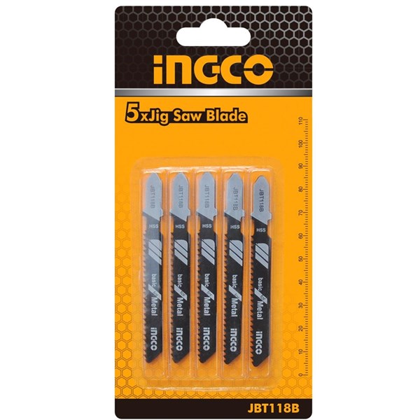 JOGO DE LÂMINAS DE SERRA PARA METAL INGCO COM 5 PEÇAS - COD. JBT118B