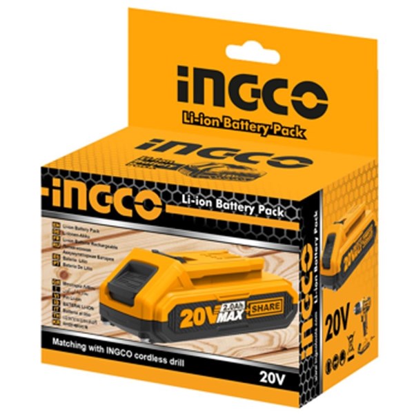 BATERIA INGCO 2.0 AH ÍON-LÍTIO 20V - COD. FBLI20011
