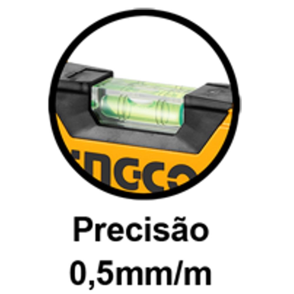 NÍVEL DE ALUMÍNIO PROFISSIONAL INGCO 16" (400mm) COD. HSL08040