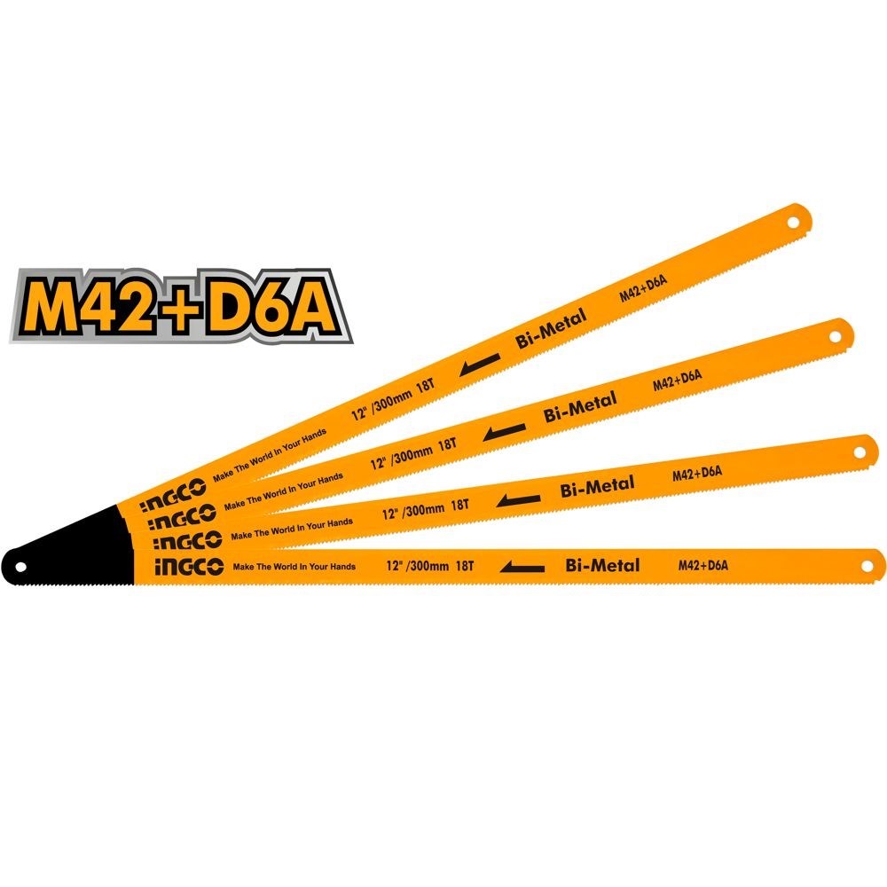 LÂMINA DE SERRA BIMETAL PARA ARCO DE SERRA INGCO 300MM 18 DENTES - 1 Unid. - COD. HSBB12186