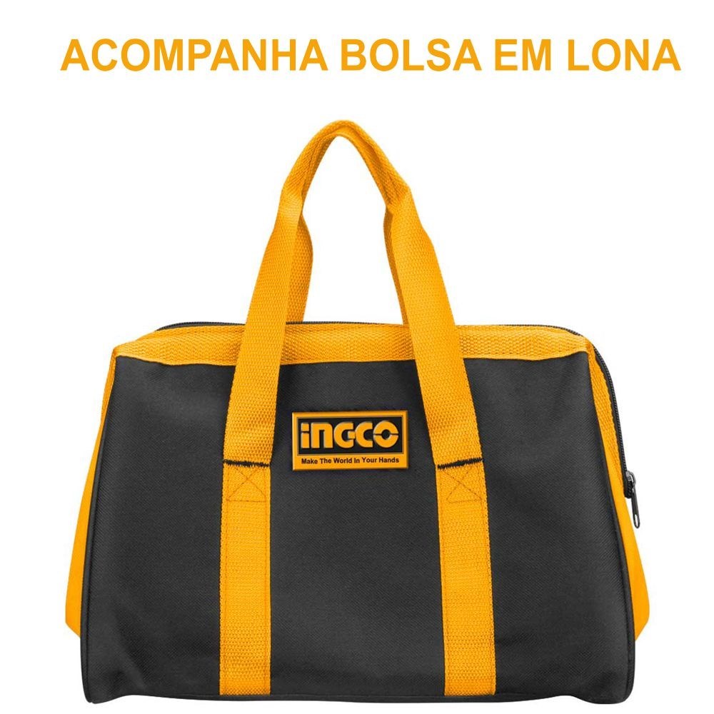 PARAFUSADEIRA DE IMPACTO ENCAIXE SEXTAVADO 1/4” INGCO À BATERIA ÍON-LÍTIO 20V - COD. CIRLI2004-9