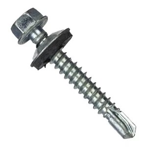 Parafuso Sextavado Auto Brocante C/arruela  5,5X50 (12X2) - 100 peças