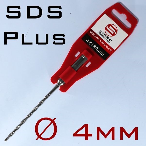 Broca SDS PLUS - 4 x 160mm - CTPOHR - 1 unidade