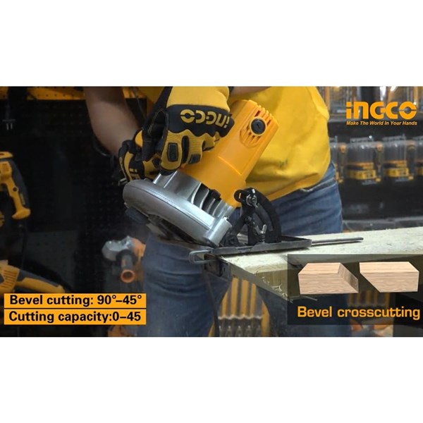 SERRA CIRCULAR INGCO 7.1/4” 1400W - COD. CS18528-9