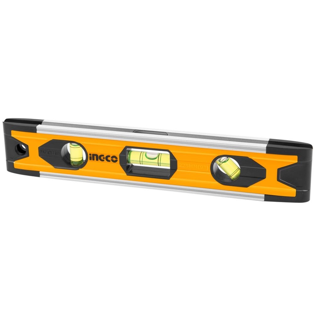 NÍVEL MAGNÉTICO DE ALUMÍNIO TORPEDO INGCO 9” (225mm) - COD. HMSL01030