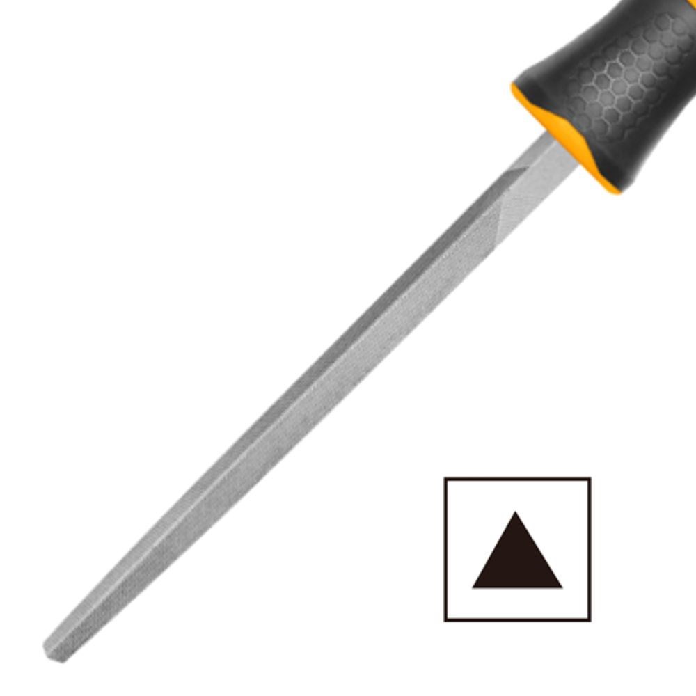 LIMA TRIANGULAR MURÇA PICADO DUPLO INGCO COM CABO EMBORRACHADO 8" (200MM) COD.HSTF088