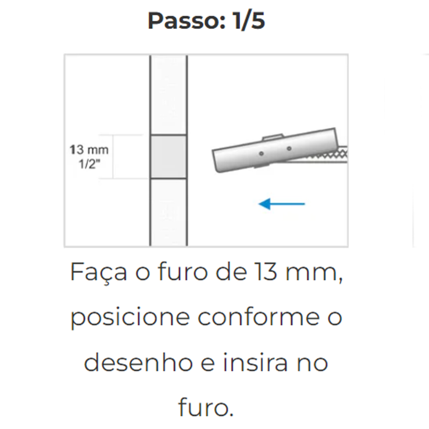 Bucha TAB Nylon -Ancoragem para bases ocas - 1 unidade - Cod. TAB1