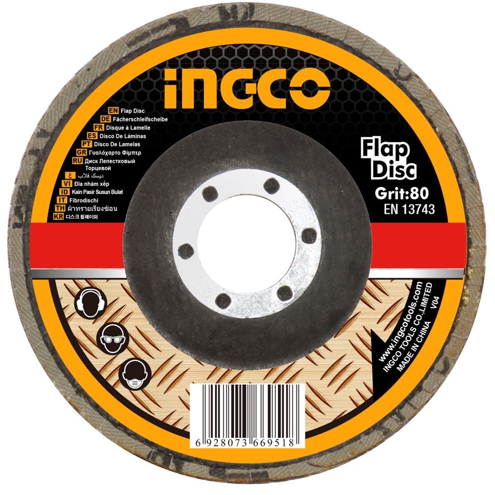 DISCO FLAP INGCO 4.1/2" (115MM) GRÃO 80 - COD. FD1153