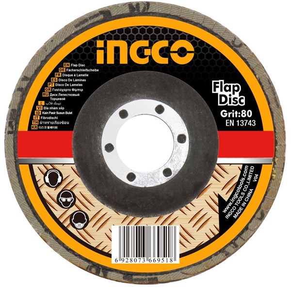 DISCO FLAP INGCO 4.1/2" (115MM) GRÃO 80 - COD. FD1153