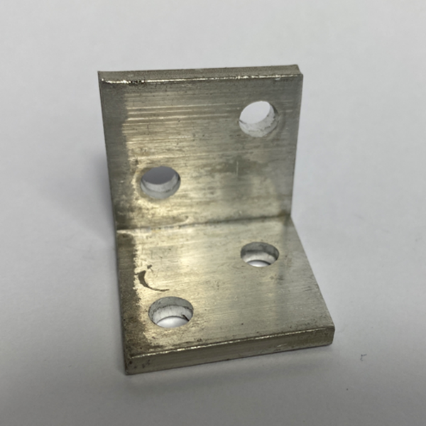 Presilha para estrutura de perfil de alumínio 25x25mm. Com 4 furos. Pc com 100 un - Ril Fix