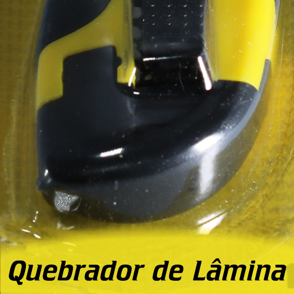 Estilete Emborrachado - Hammer  - 18mm - 3 Laminas 