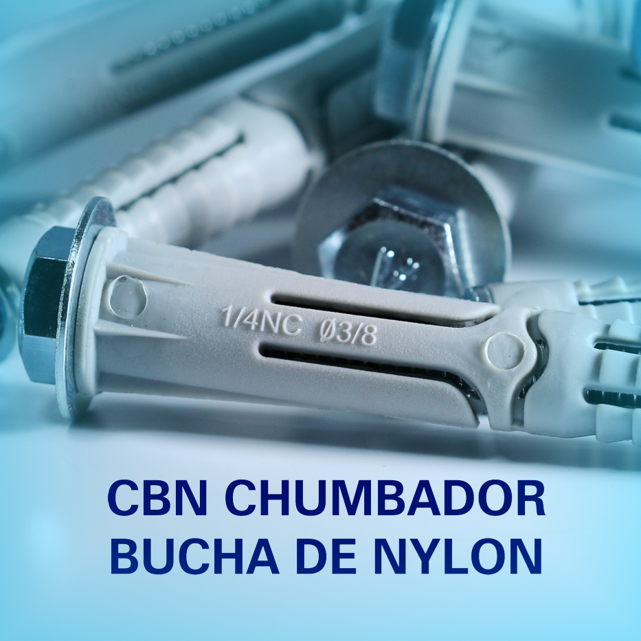 Chumbador Bucha Nylon Parabolt Parafuso CBN 1/4x3pol 100pç - Âncora