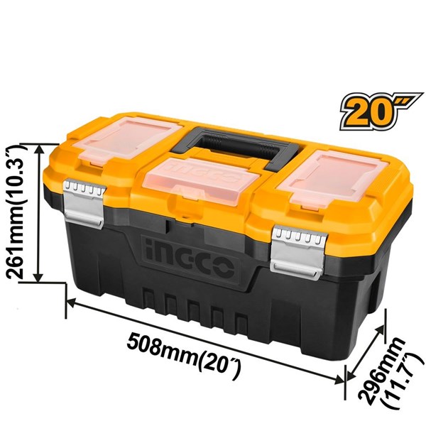 CAIXA PLÁSTICA PARA FERRAMENTAS INGCO 20” - COD. PBX2002