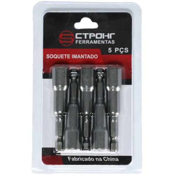 Soquete Imantado - Sextavado 5/16 - Kit 5 peças - CTP93800516-1