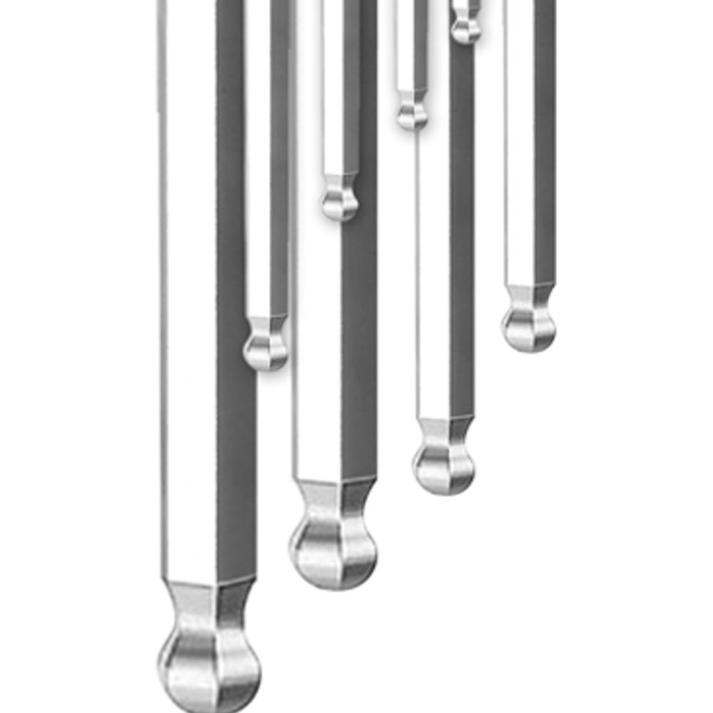 JOGO DE CHAVES ALLEN ABAULADA INGCO 1,5 A 10MM COM 9 PEÇAS - COD. HHK12091