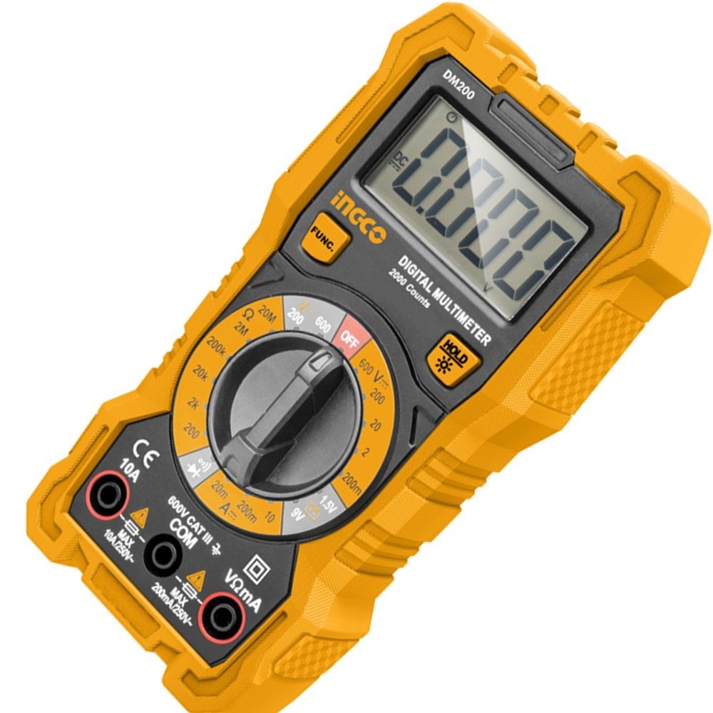 MULTÍMETRO DIGITAL INGCO 1999 CONTAGENS - COD. DM200