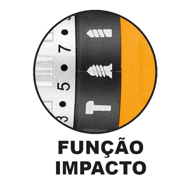 PARAFUSADEIRA E FURADEIRA INGCO COM IMPACTO 3/8” À BATERIA ÍON-LÍTIO 20V - COD. CIDLI2002-9