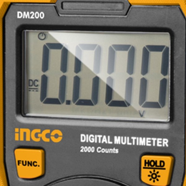 MULTÍMETRO DIGITAL INGCO 1999 CONTAGENS - COD. DM200