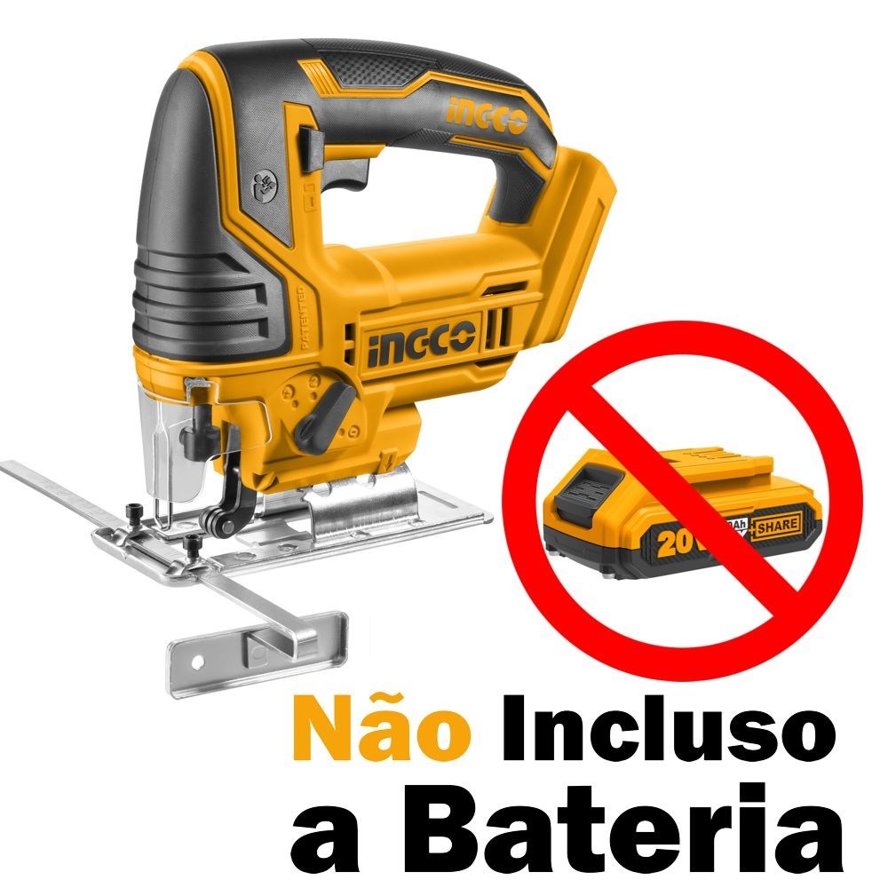 SERRA TICO-TICO INGCO À BATERIA ÍON-LÍTIO 20V - COD. CJSLI8501