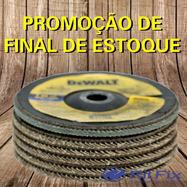 Disco Flap  7" x 7/8" (180mm x 22mm) - KIT com 6 peças (fim de estoque)