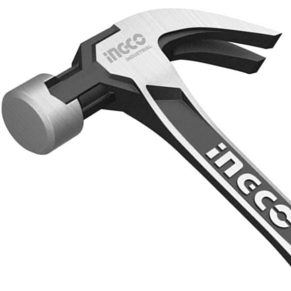 MARTELO UNHA EM AÇO FORJADO COM SISTEMA DE ABSORÇÃO DE IMPACTO INGCO 560G - COD. HCH0820