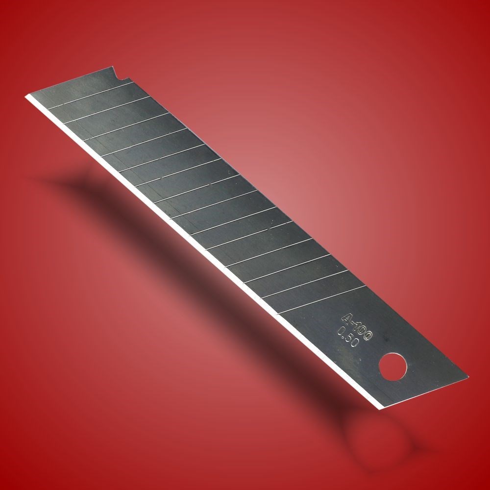 Lâmina para Estilete - 18mm/0.5mm - Caixa com 10 lâminas - Cod. CTY-21618100