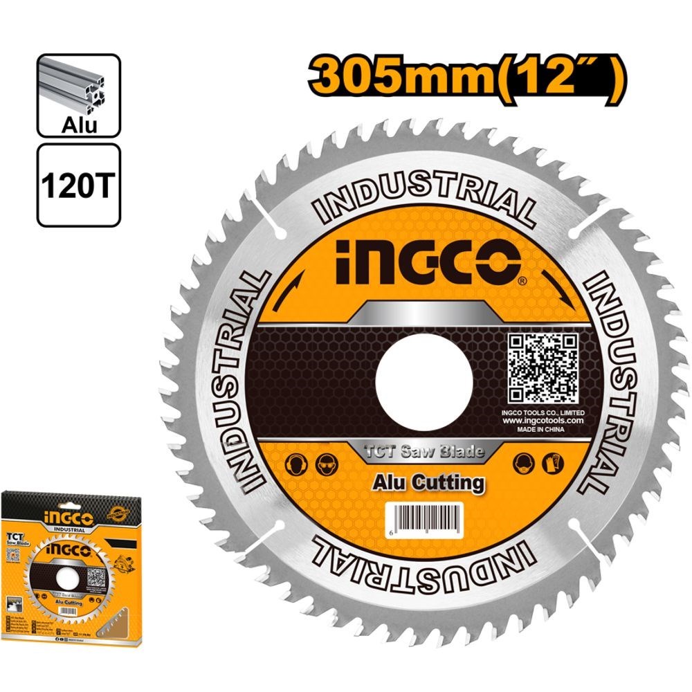 DISCO DE SERRA - VÍDEA TCT INGCO 12” 120 DENTES - COD. TSB3305212