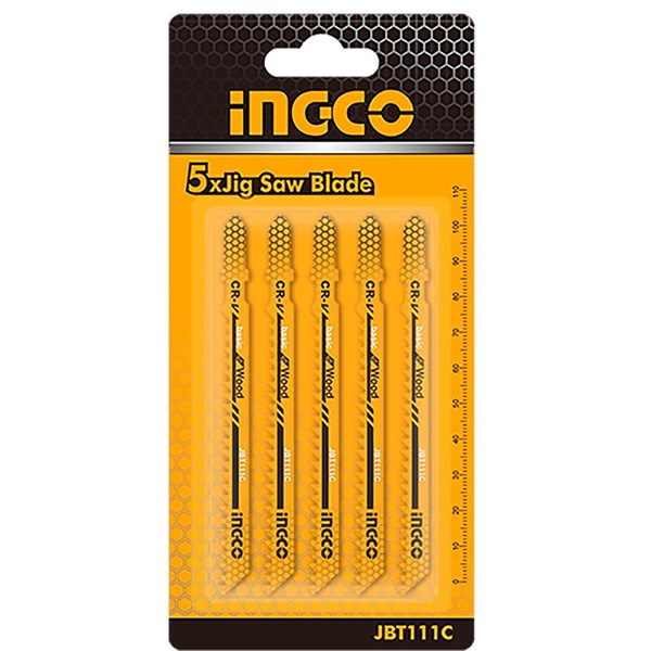 JOGO DE LÂMINAS DE SERRA PARA MADEIRA INGCO COM 5 PEÇAS COD. JBT111C
