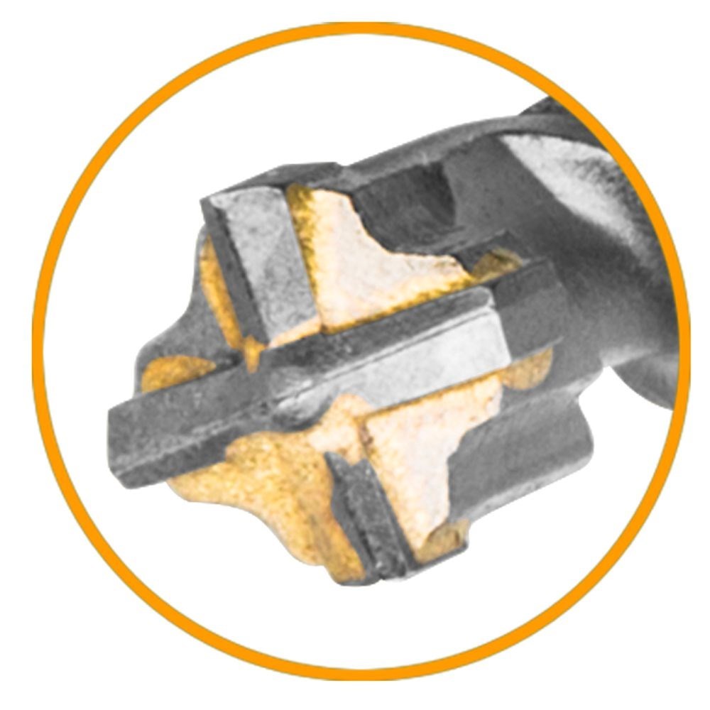 BROCA SDS PLUS COM PONTA REFORÇADA INGCO12X 210MM COD. DBH1211202C