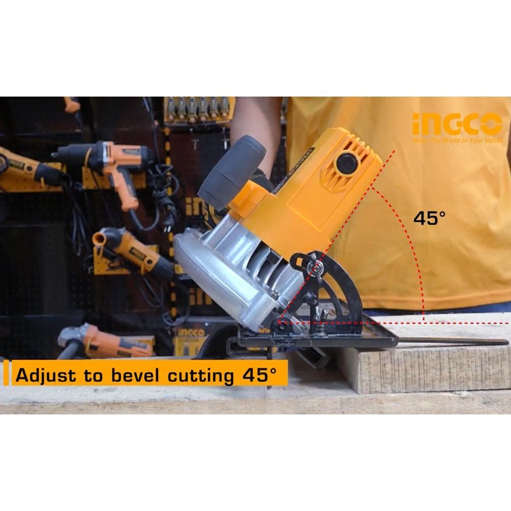 SERRA CIRCULAR INGCO 7.1/4” 1400W - COD. CS18528-9