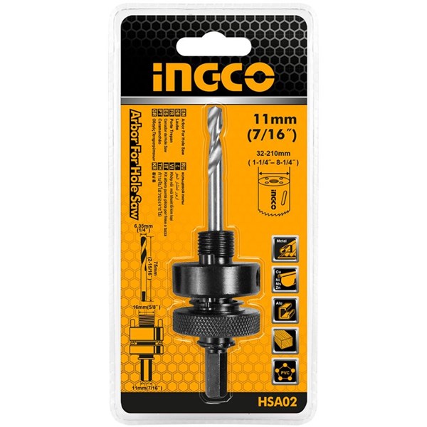 SUPORTE PARA SERRA COPO 7/16” INGCO ENCAIXE SEXTAVADO - COD. HSA02