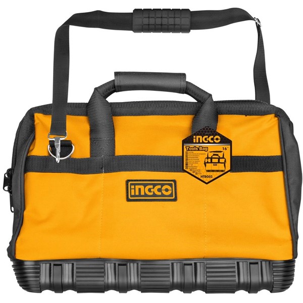 BOLSA PARA FERRAMENTAS INGCO  COM FUNDO EMBORRACHADO 16’’ 16 BOLSOS - COD. HTBG03