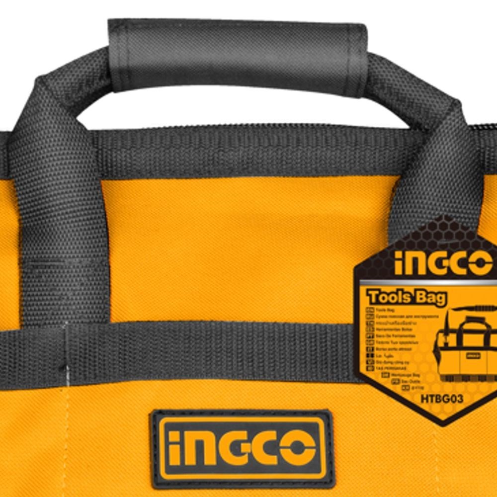 BOLSA PARA FERRAMENTAS INGCO  COM FUNDO EMBORRACHADO 16’’ 16 BOLSOS - COD. HTBG03
