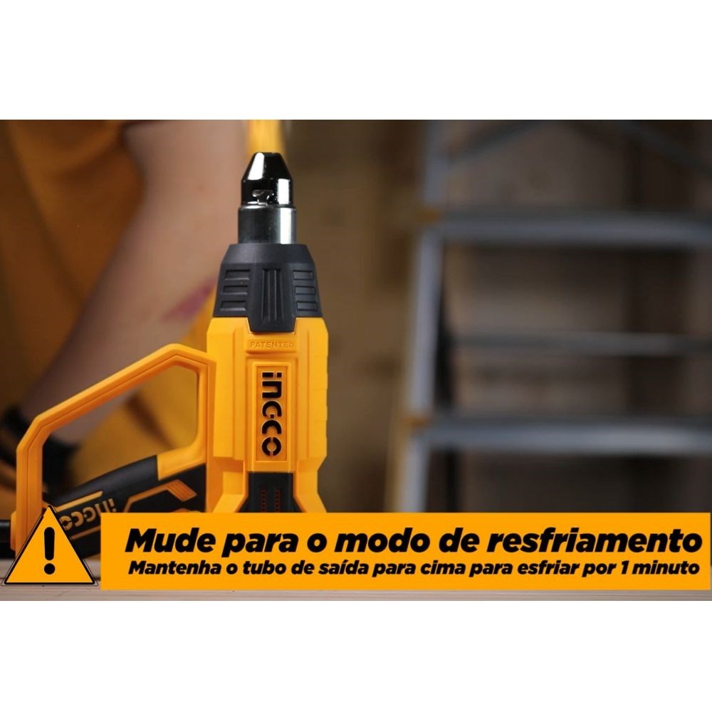 SOPRADOR TÉRMICO 3 ESTÁGIOS INGCO 2000W - COD. HG200028-9